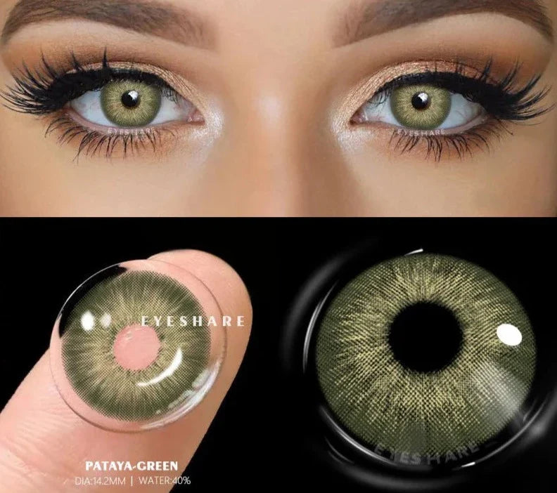 Natural Color Contact Lenses For Eyes 1Pair Multicolor Lens Soft Yearly Blue Eye Contact Beautiful Pupils Beauty Makeup
