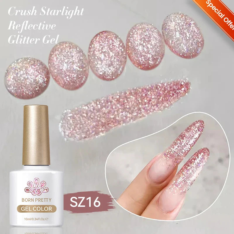 Pink Light Flow Cat Magnetic Gel Nail Polish 10ml Holographics Shining Line Magnetic Long Lasting DIY Salon Varinsh