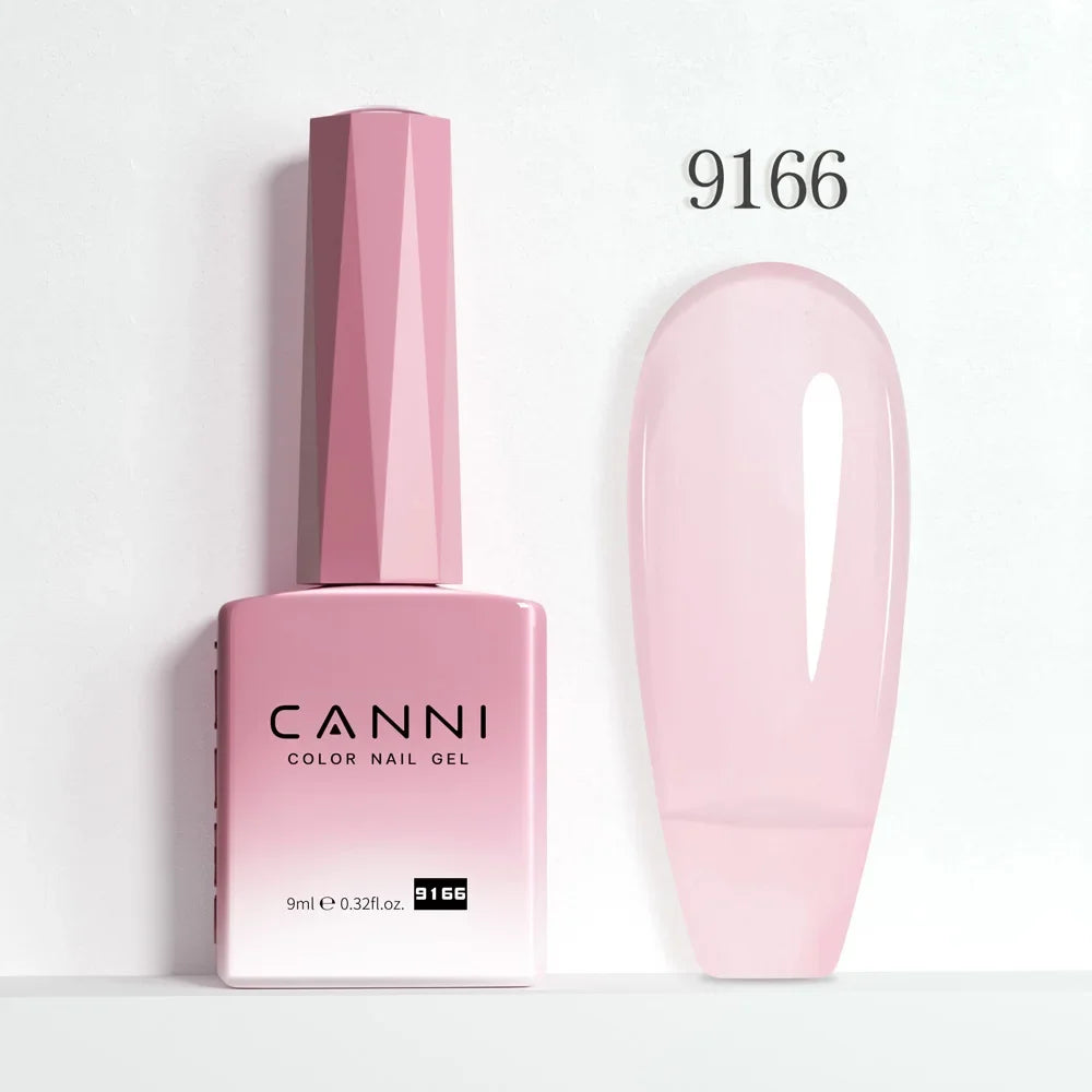 Nail Gel Polish HEMA FREE Translucent Jelly Gel Varnish Semi Transparent Super Glossy Ultra Consistency Round Shape Brush