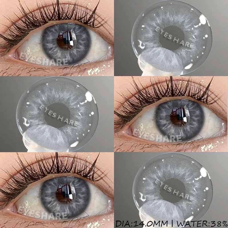 1 Pair Color Contact Lenses for Eyes Blue Eye Contacts Brown Natural Contact Lenses Gray Pupils Green Contacts Yearly