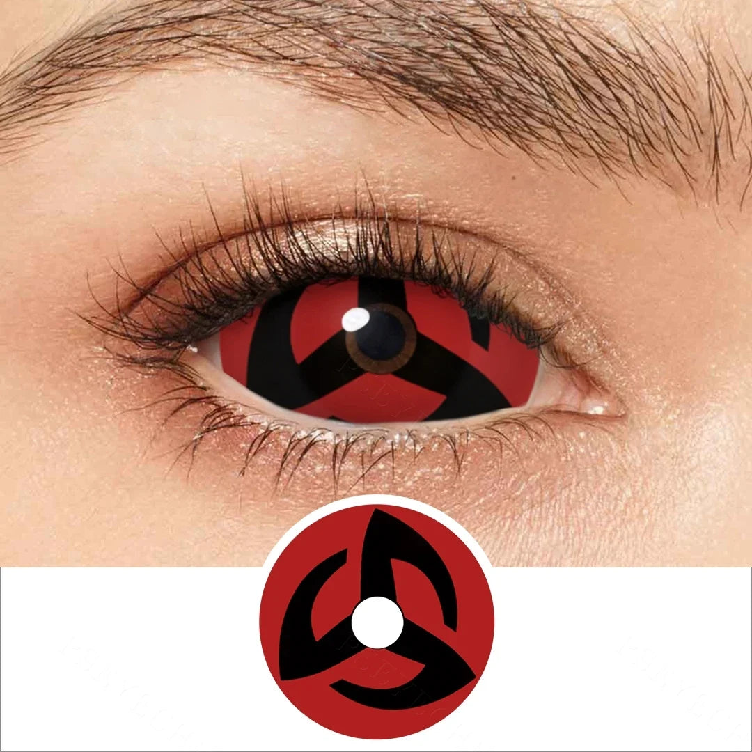 Yearly Use 22mm Full Eye Halloween Contact Lenses For Cosplay Contacts Lens Sharingan Contact Lenses Color Lenses 9.0mm
