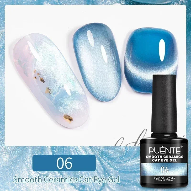 7.5ML Amber Moonlight Cat Magnetic Gel Nail Polish WaterLight Cat Eye Gel Soak Off Semi-Permanent Nail Art Varnish For Manicure
