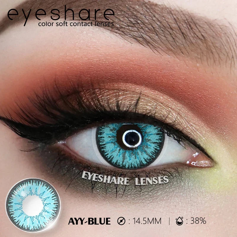 1pair Halloween Colored Contact Lenses Cosplay White Crazy Contact Lenses Anime Red Eye Lenses Blue Makeup Contact Lens