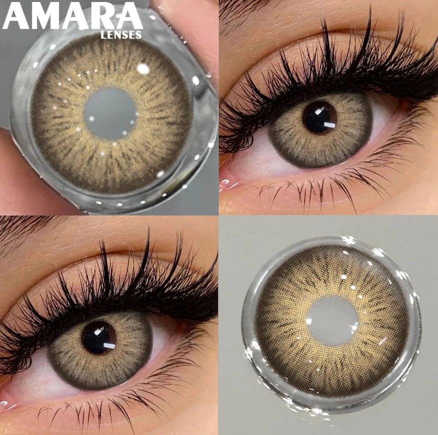 1 Pair Black Color Contact Lenses for Eyes 14.5mm Fashion Contact Lenses Brown Natural Contact Lenses Gray Soft Lens