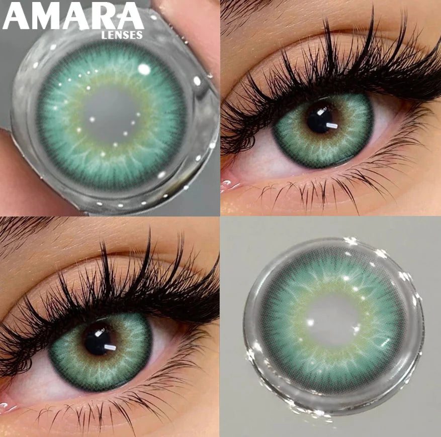 1 Pair Black Color Contact Lenses for Eyes 14.5mm Fashion Contact Lenses Brown Natural Contact Lenses Gray Soft Lens