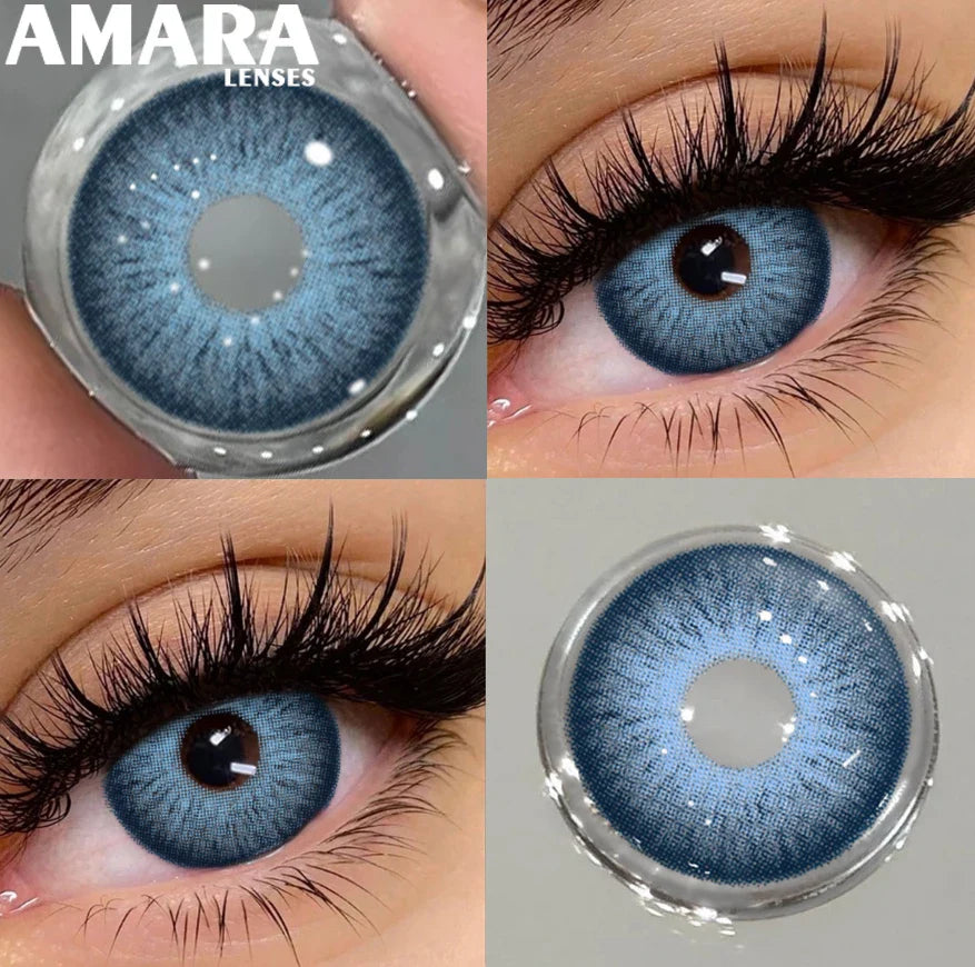 1 Pair Black Color Contact Lenses for Eyes 14.5mm Fashion Contact Lenses Brown Natural Contact Lenses Gray Soft Lens