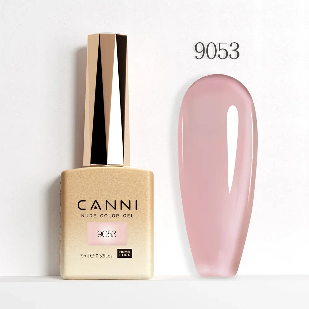 Nail Gel Polish HEMA FREE Translucent Jelly Gel Varnish Semi Transparent Super Glossy Ultra Consistency Round Shape Brush
