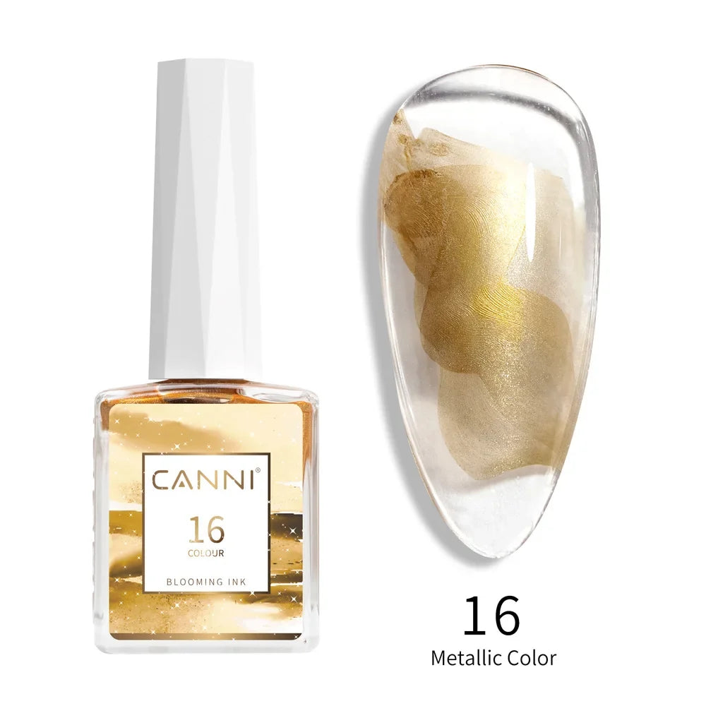 9ml Blooming Nail Polish Air Dry Watercolor Marble Gel Nail Liquid Venalisa Smoke Bubble Varnish Gradient Painting Ink