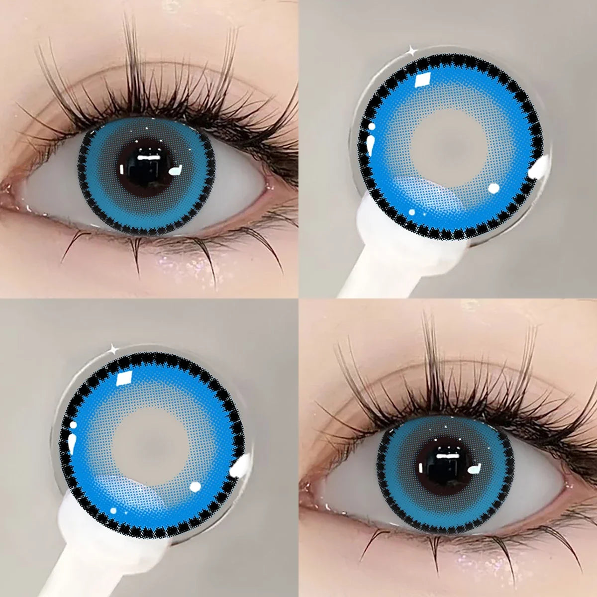 1 Pair Red Vampire Halloween Cosplay Contact Lenses for Eyes Beauty Fashion Red lense Blue Lenses Green Eye Contact