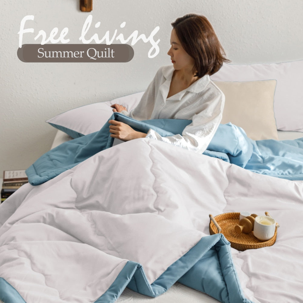 Summer Ice Cool Thin Quilt Comforter Soft Air conditioning Quilt/Duvet/Blanket Bed duvets 150 single bed quilt