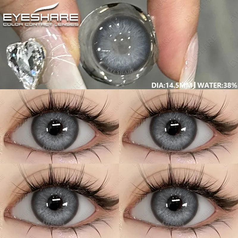Colored Pupils for Eyes Gray Natural Look Eye Contacts 1Pair Brown Fashion Lenses Beauty Green Lens Blue Eye Contacts