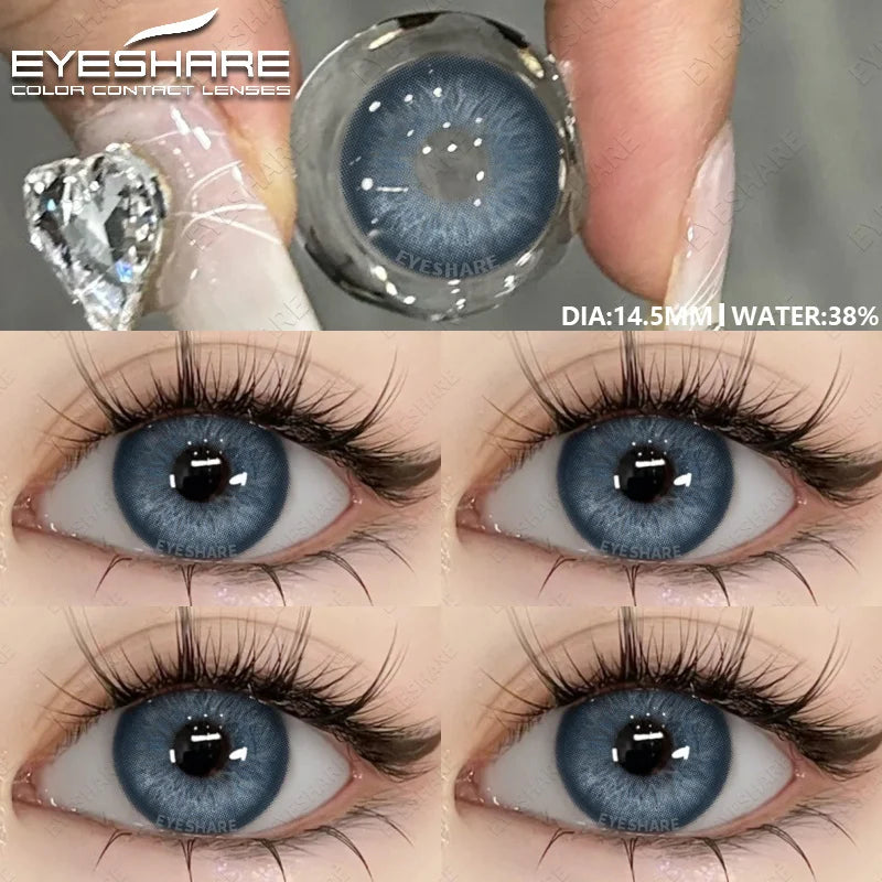 Colored Pupils for Eyes Gray Natural Look Eye Contacts 1Pair Brown Fashion Lenses Beauty Green Lens Blue Eye Contacts