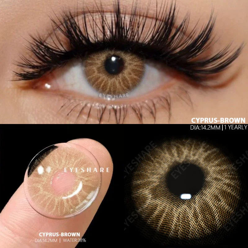 1 Pair New Colored Contact Lenses Fashion Green Eyes Lenses Natural Blue Lenses Gray Contacts Fast Delivery Yearly Lens