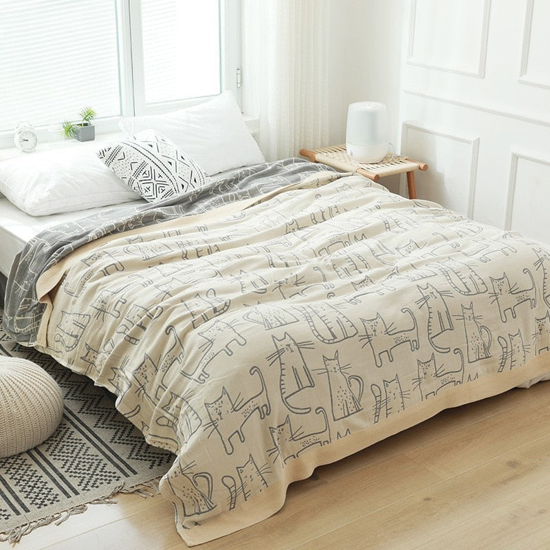 Twin Queen Size Anti Pilling Bedspread Comforter Soft Cotton Air-conditioning Throw Blankets On The Bed Summer Quilt Bed Linens