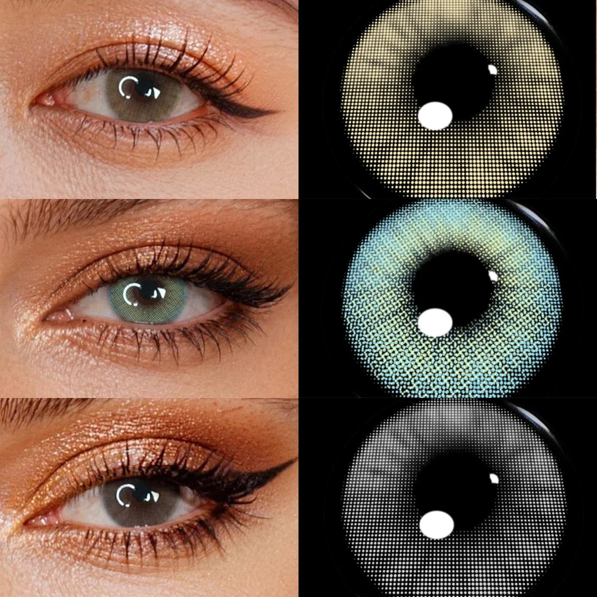 Natural Soft Eye Contacts Lenses 14.2mm Yearly Disposable Korea Design Daily Cosmetic Lens for Beauty Makeup