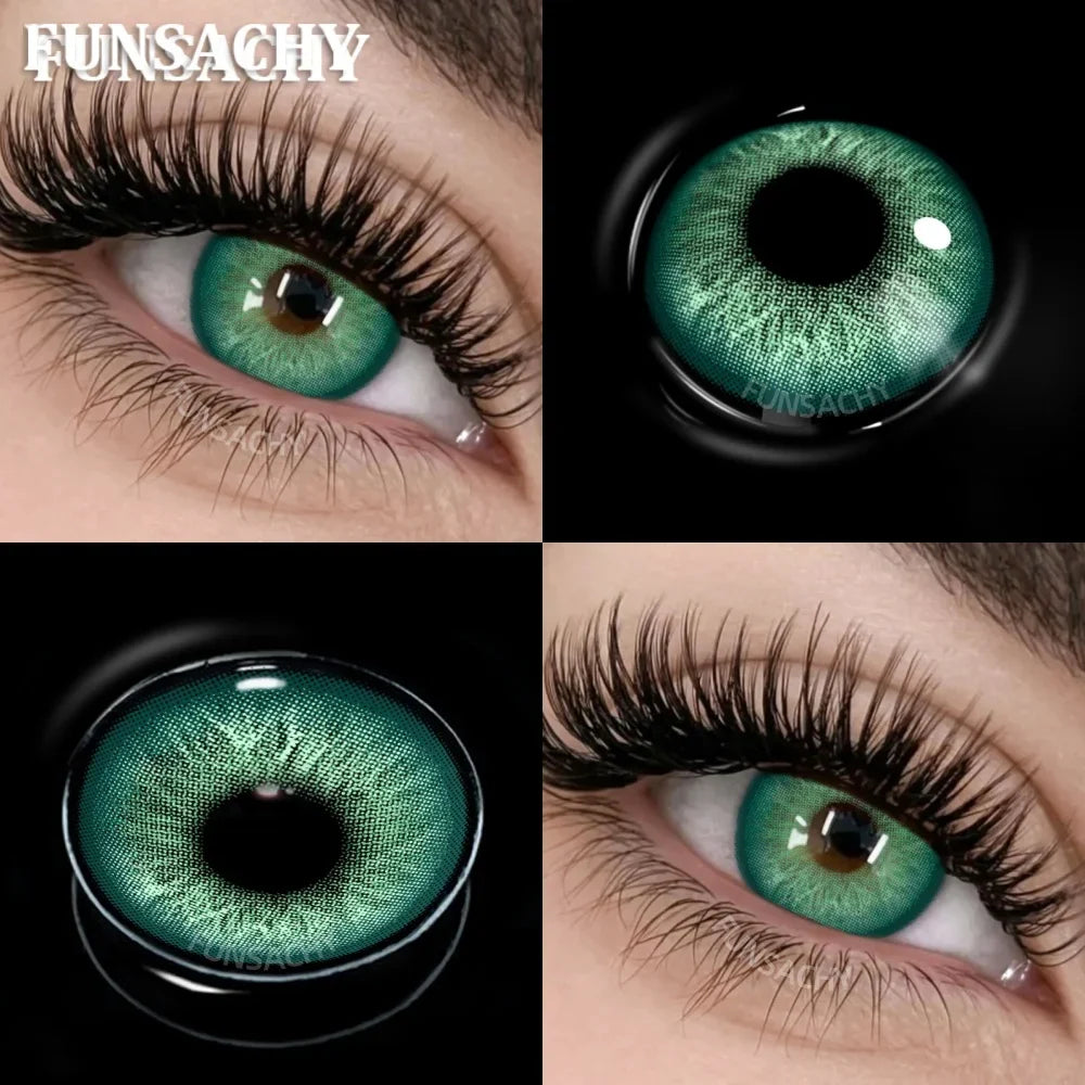 New Contact Lenses Natural Brown Eye Makeup Contacts Grey Color Lens Korean Softlens Yearly Cosmetics for Women