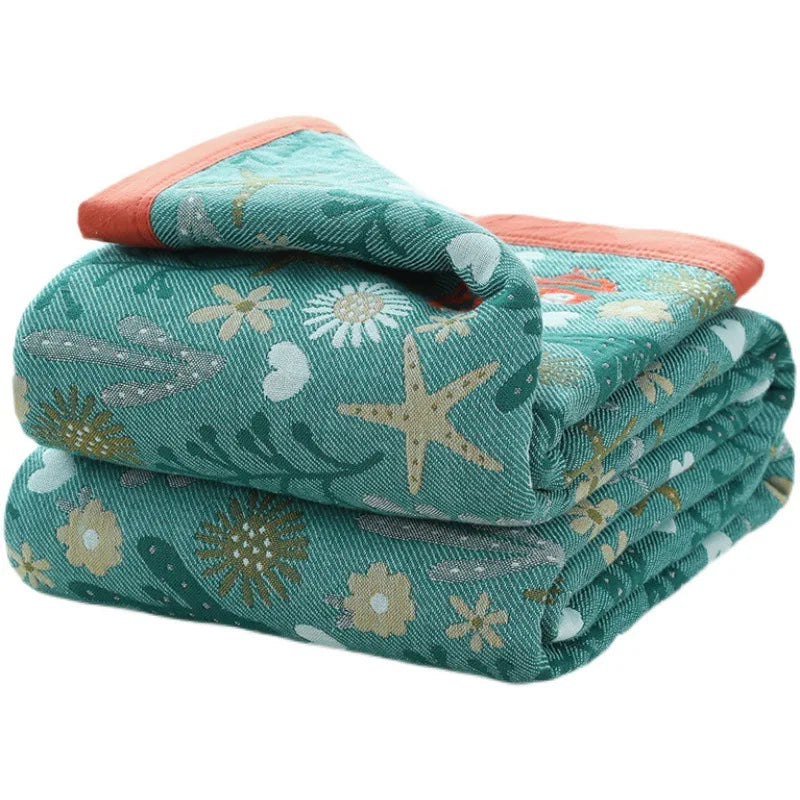 Nordic Throw Blankets Cotton Gauze Bedroom Leisure Bedspread On The Bed Boho Decor Sofa Blanket Sheet Double Cooling Quilt Thin