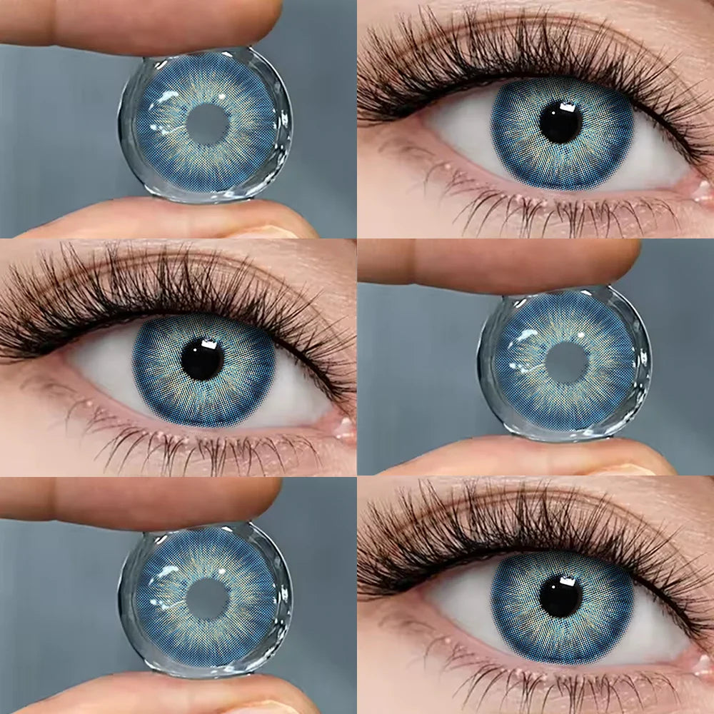 1 Pair Color Contact Lenses Fashion Beauty Lenses for New User Makeup Green Contact High Quality Natural Lenses Year
