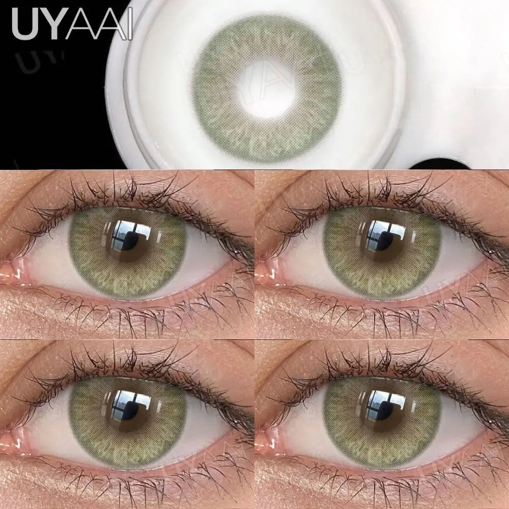 NEW Contact Lens Beauty Blue Lens 14.5mm Big Eyes Color Contact Lenses For Eyes Natual Pupils Cosmetic Lens Makeup Gray