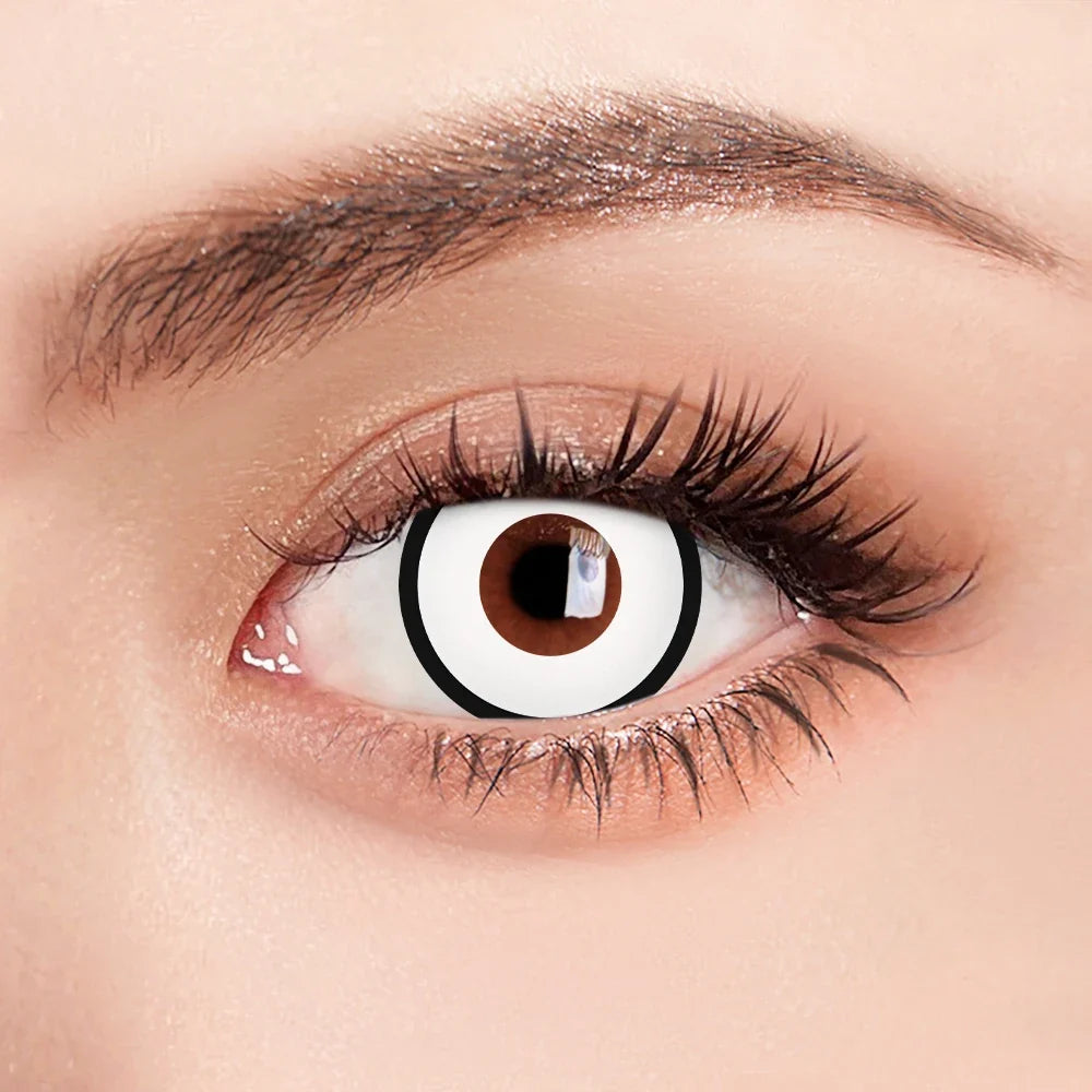 1 Pair Black Cos Contact Lenses for Eyes Cosplay Lenses Anime Lenses Anime Accessories Lenses Black Lenses Red Lens
