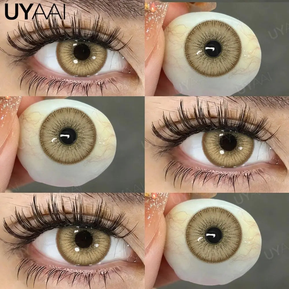 NEW Color Contact Lenses iD Series Beauty Blue Pupils Natural Brown Contacts Soft Colorful Lens Makeup Eyes Green Lenses