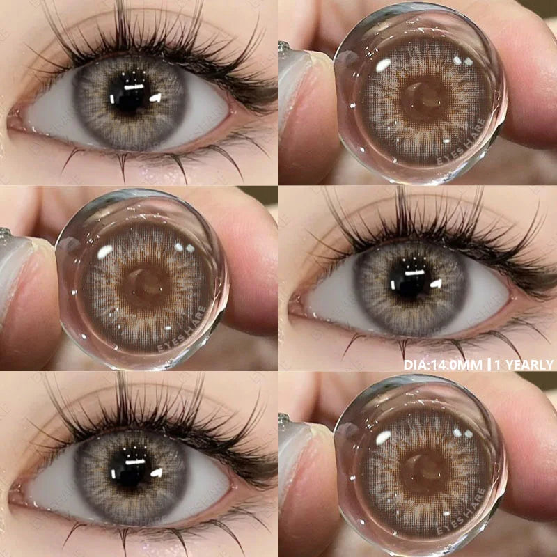 Contact Lenses 1pair Colored Contact Lenses for Eye Color Cosmetic Color Contact Lens Beauty Eye Makeup Pupils Yearly