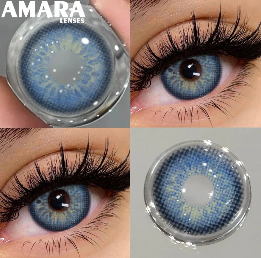 1 Pair Black Color Contact Lenses for Eyes 14.5mm Fashion Contact Lenses Brown Natural Contact Lenses Gray Soft Lens