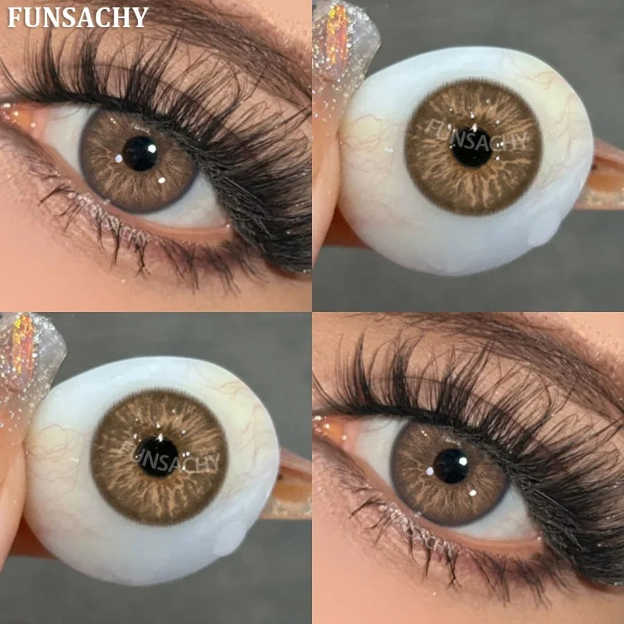 Fashion Color Contact Lenses for Eyes 1 Pair Korean Soft Natural Lenses Gray Pupils Eye Makeup Contacts Blue Brown Lens