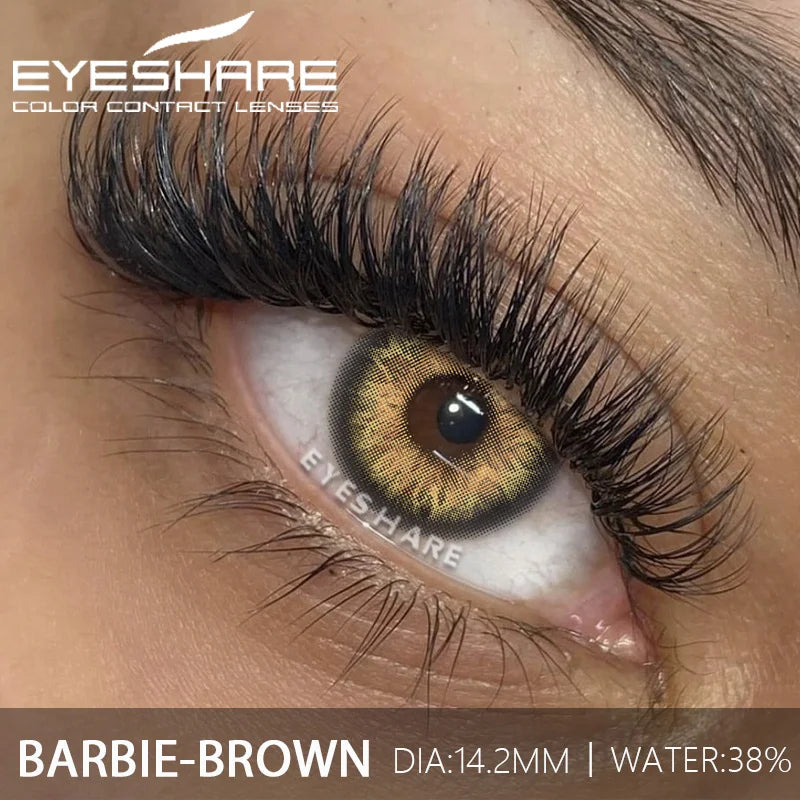 1Pair Fashion Color Contact Lenses for Eyes Blue Eye Contacts Cosmetic Green Contacts Yearly Brown Eye Lens Gray Lenses