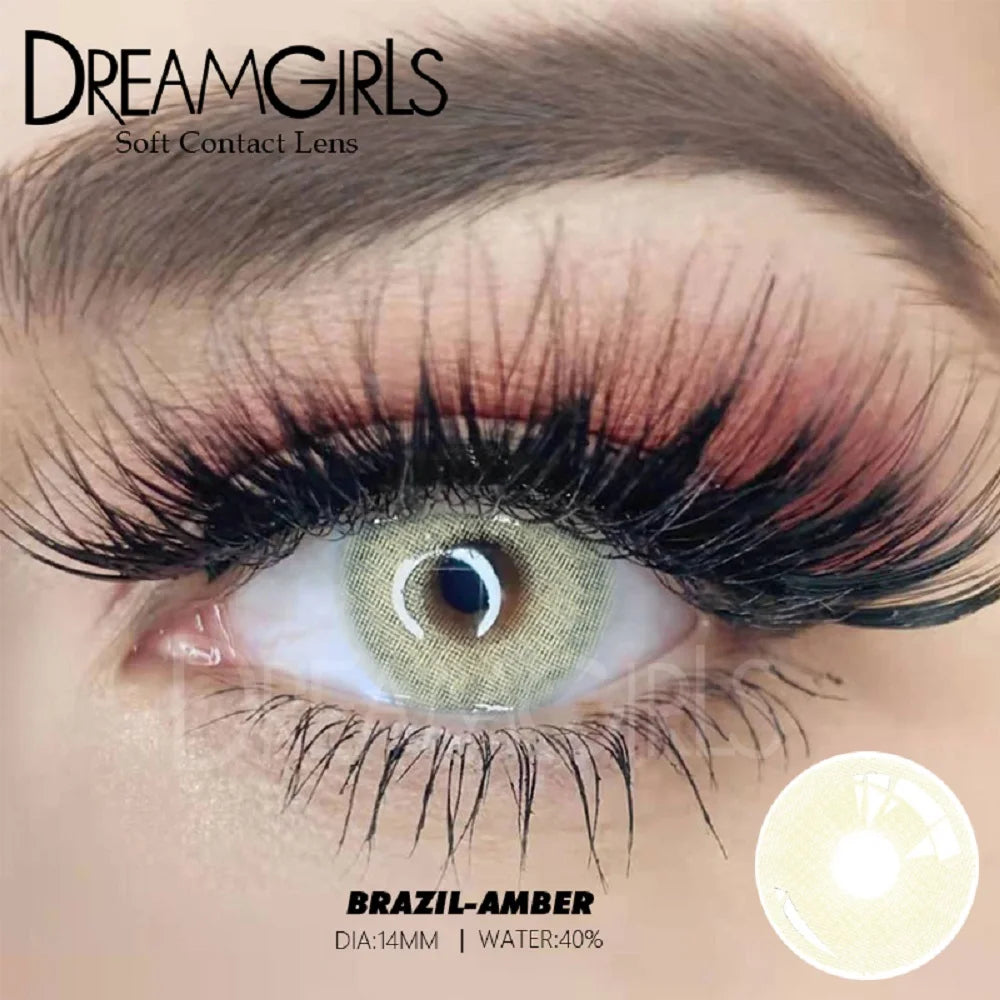 1Pair Brazil Famous Solitica Natural Color Contact lens Soft Contact Lenses Natural color Beauty pupil Yearly Used