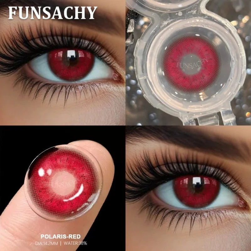 1 Pair New Color Contact Lenses Beautiful Pupil Fashion Soft Brown Black Small Diameter for Eye Grey Lenses for Student