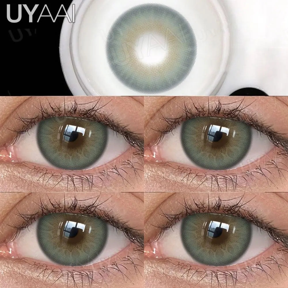 NEW Contact Lens Beauty Blue Lens 14.5mm Big Eyes Color Contact Lenses For Eyes Natual Pupils Cosmetic Lens Makeup Gray