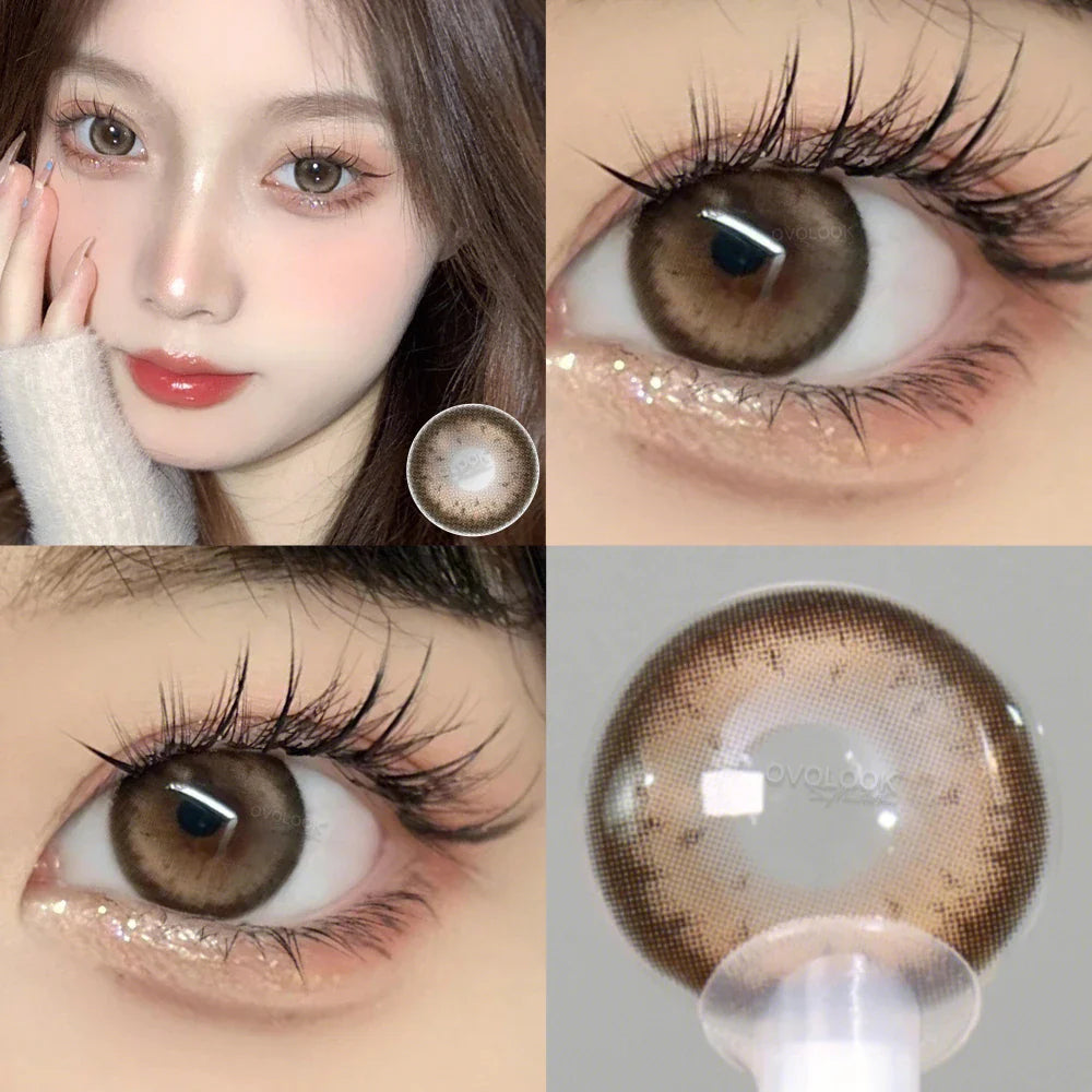 1 Pair Beauty 10 Colors Contact Lenses for Eyes Natural Pupil Color Lens Eyes for Myopia Free Shipping Half A Year Use