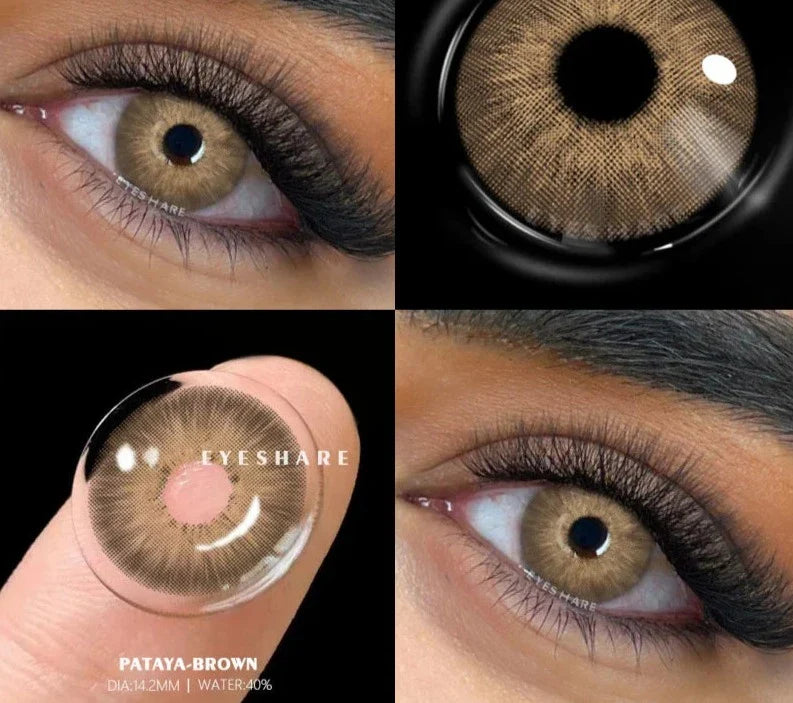 1pair New Colored Contact Lenses for Eyes Green Eye Lenses Blue Lenses Gray Pupis Lens Brown Contacts Yearly Eye Lens
