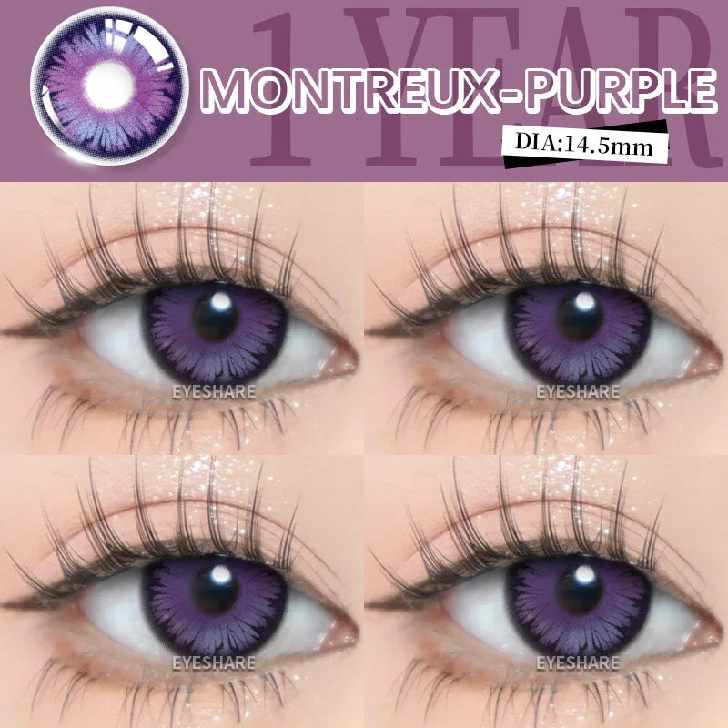 Helloween Hot Selling 2pcs Colored Contact Lenses Green Eye Lens Yearly Cosplay Blue Makeup cosplay Anime Accessories