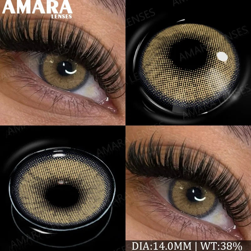 Fashion Colored Contact Lenses Natural Brown Eye Lens Gray Contact Eye Lenses Blue Lenses Contacts for Dark Eyes