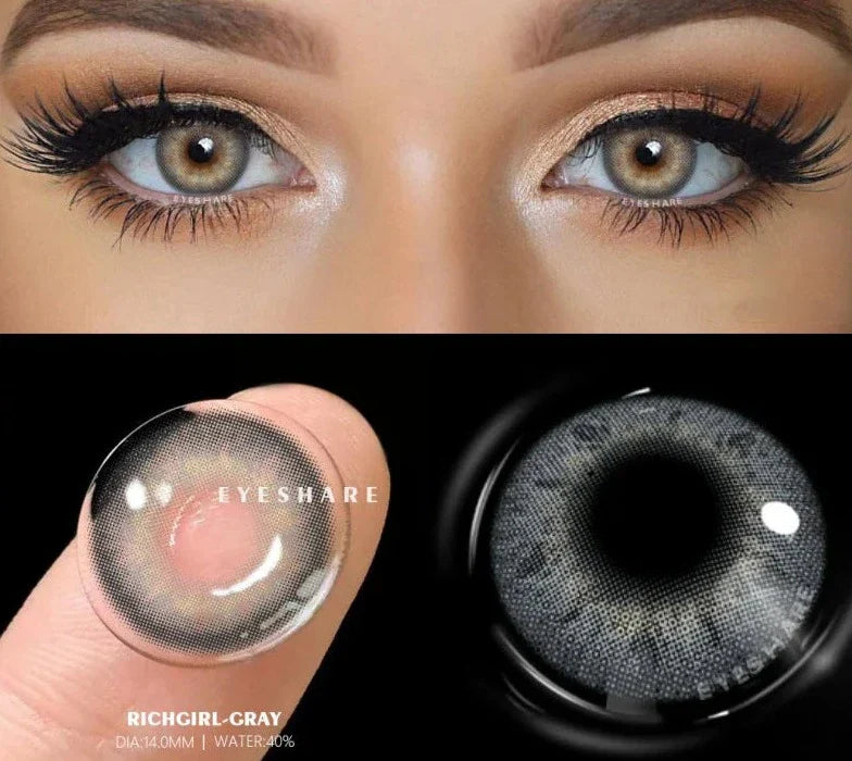 Natural Color Contact Lenses For Eyes 1Pair Multicolor Lens Soft Yearly Blue Eye Contact Beautiful Pupils Beauty Makeup