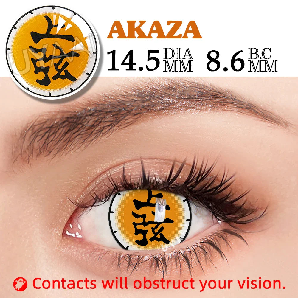Halloween Cosplay Cosmetics Color Contact Lenses Red Color Lens Anime White Lenses Big Eye Lenses