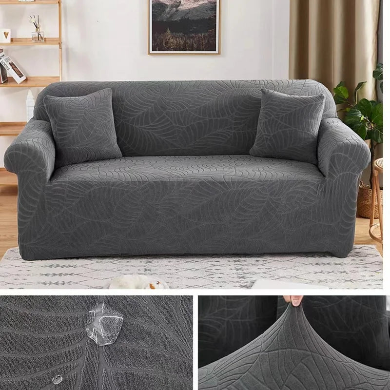 Water-resistant Elastic Sofa Cover for Living Room Stretch 1/2/3/4 Seater L-Shaped Corner Couch Cover Armchair Protector