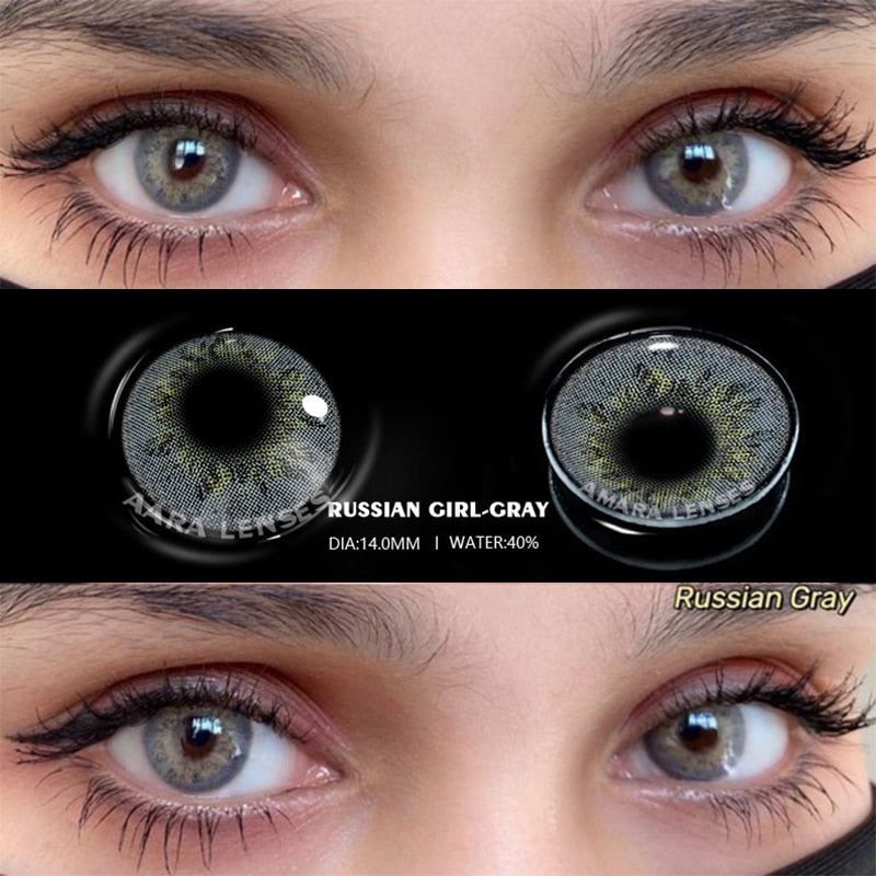 2pcs Colored Contact Lenses Natural Look Brown Eye Lenses Gray Contact Blue Lenses Fast Delivery Green Eye Lenses