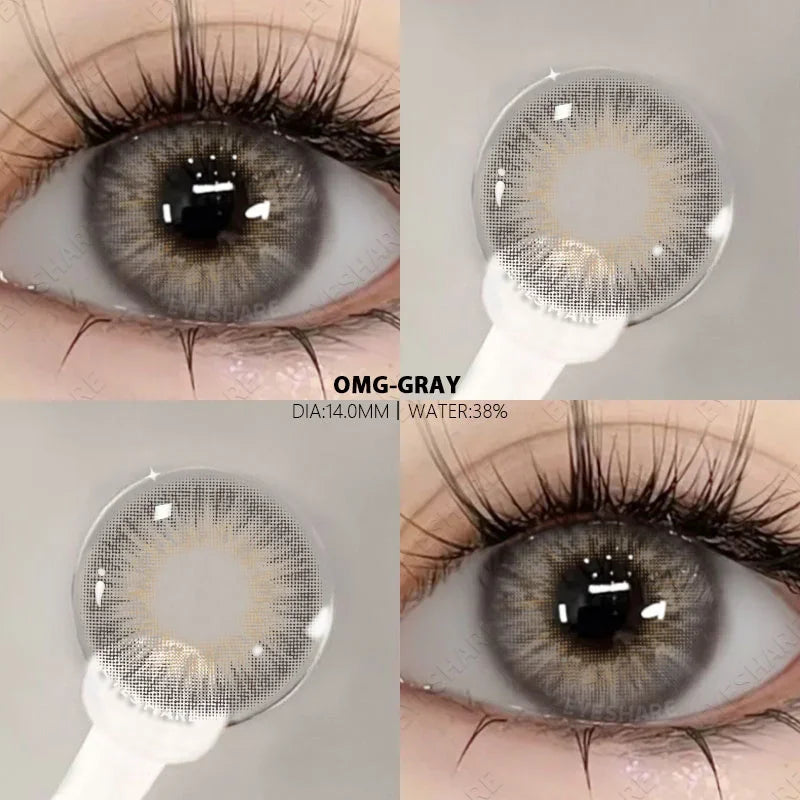 1 Pair Myopia Lenses Colored Contact Lenses for Eyes with Degree Natural Contact Lens Blue Eye Lenses Brown Contacts