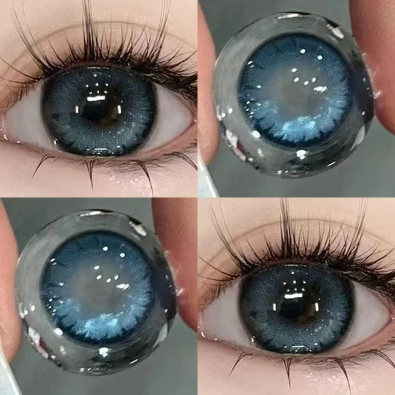 Brown Contact Lenses with Prescription 2pcs Colorful Korean Fashion Lenses Yearly Makeup Contact Lens Beauty Pupils