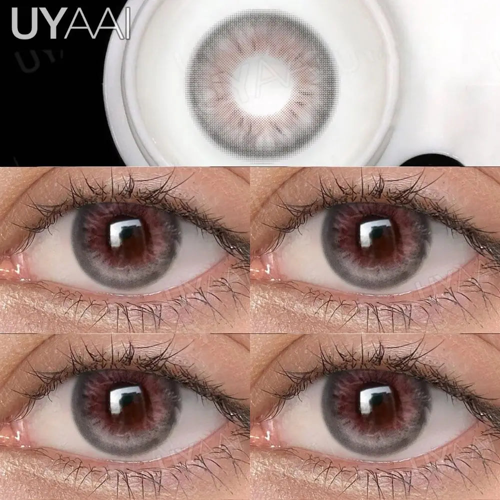 NEW Contact Lens Beauty Blue Lens 14.5mm Big Eyes Color Contact Lenses For Eyes Natual Pupils Cosmetic Lens Makeup Gray