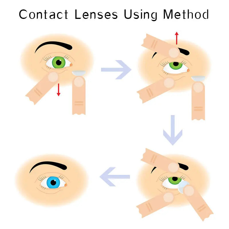 1 Pair Beauty 10 Colors Contact Lenses for Eyes Natural Pupil Color Lens Eyes for Myopia Free Shipping Half A Year Use