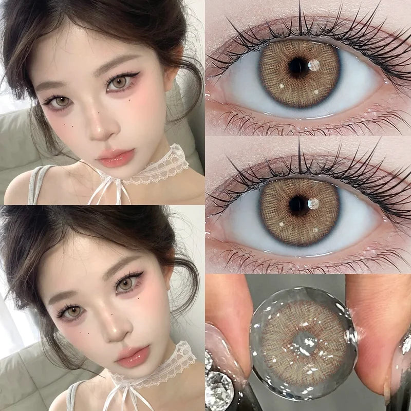 2pcs Avatar Series Myopia Color Contact Lenses for Eyes Makeup Blue Pupils Korean Lenses 14.2mm Yearly Fast Shipping