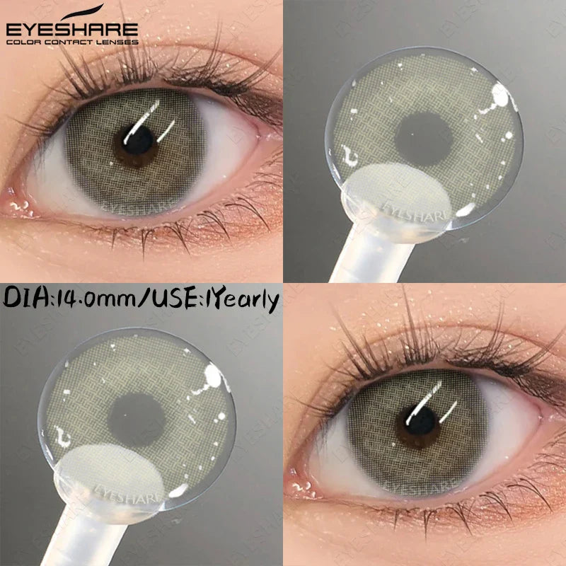 Light Colored Contact Lenses Natural Brown/Gray Lense High Quality Blue Lenses Yearly Beauty Makeup Green Eye Lenses