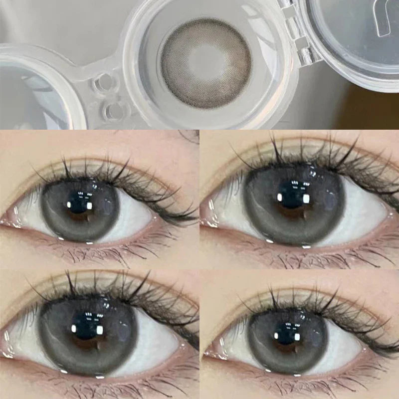 Contacts Lenses For Eyes Myopia Beautiful Yearly Black Student Lens Makeup Diopter Free Shipping Natural New