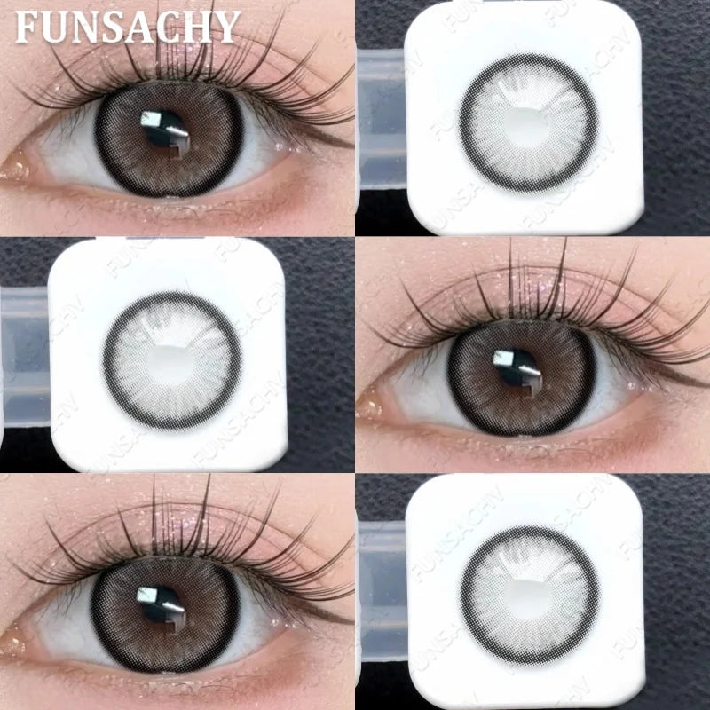 1 Pair Yearly New Korean Natural Lenses Color Contact Lenses for Eyes Color Black Brown Beautiful Pupil Fast Shipping