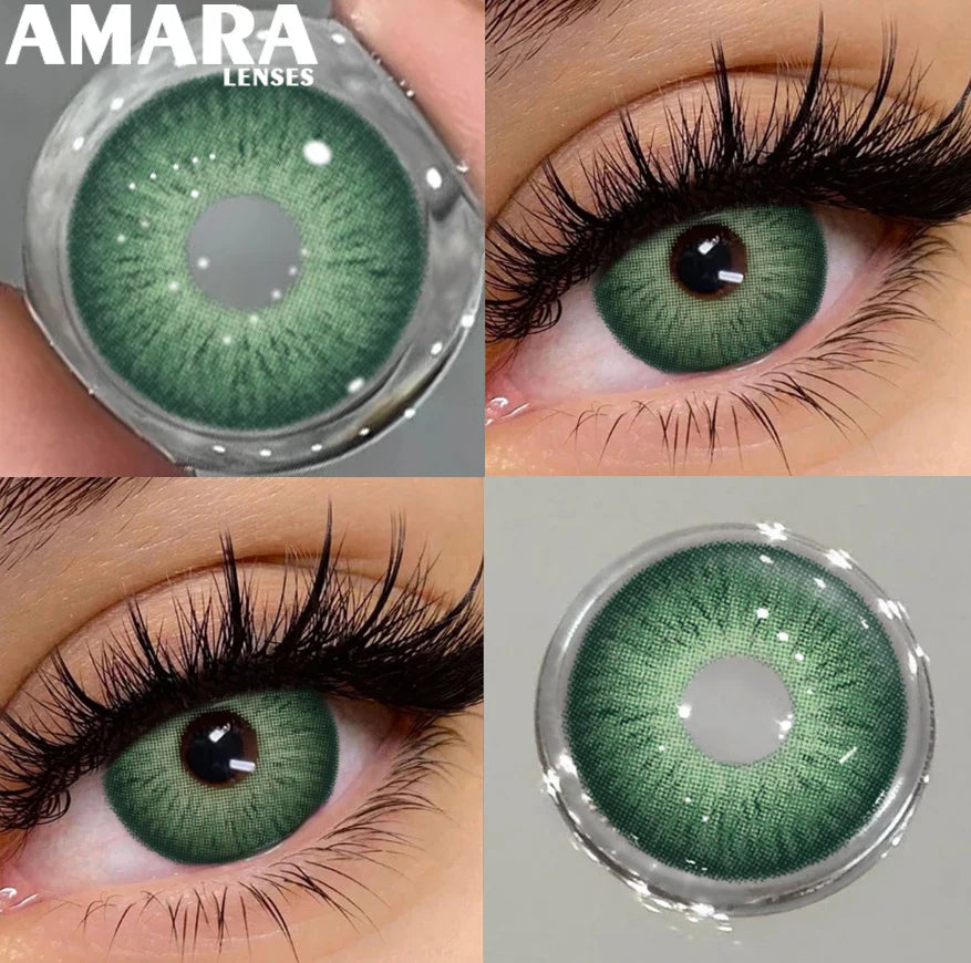 1 Pair Black Color Contact Lenses for Eyes 14.5mm Fashion Contact Lenses Brown Natural Contact Lenses Gray Soft Lens
