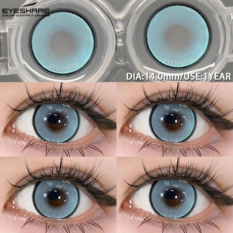 1 Pair Colored Contact Lenses Pink Contact Lenses Purple Fashion Makeup Contact Lenses Eye Cosplay Lenses Yearly Use